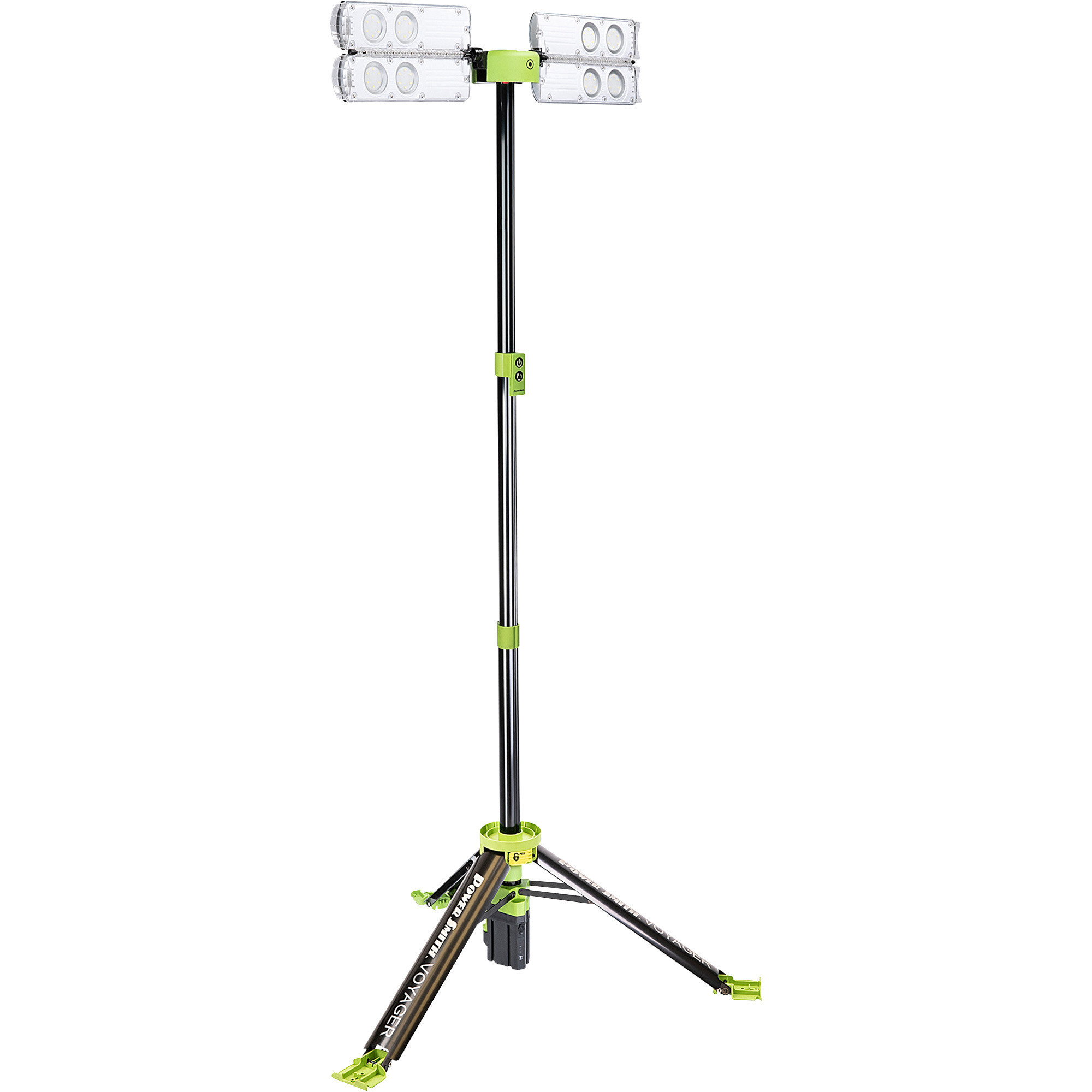 PowerSmith Voyager LED Rechargeable Telescoping Work Light, 8000 Lumens, Model# PVLR8000A